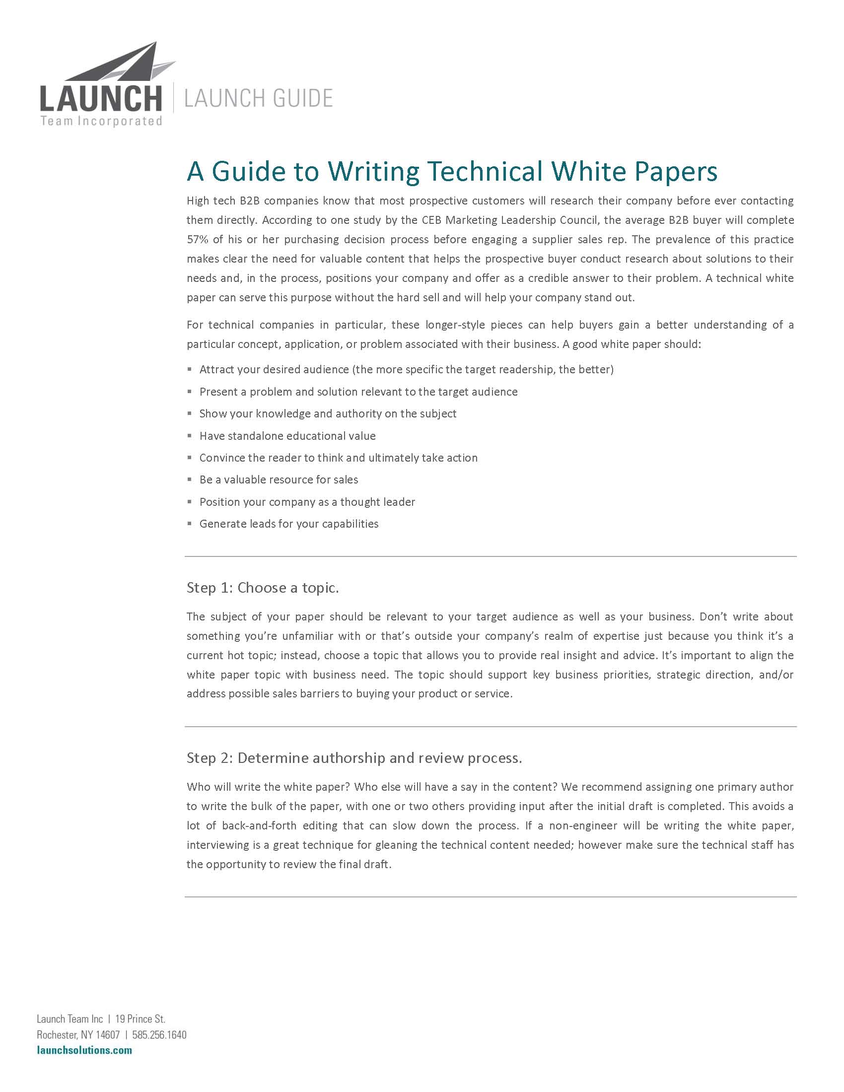 Technical paper writing service